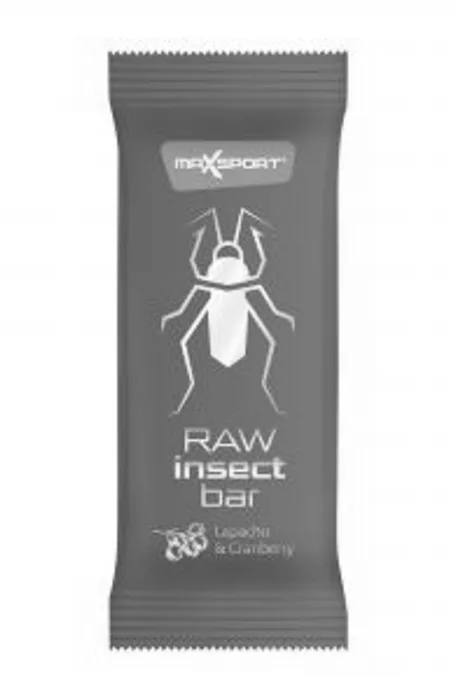 Maxsport Raw Insect Bar lapacho a brusinka 40g